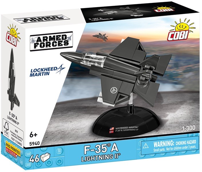Cobi 5940 1:300 F-35 A Lightning II Armed Forces Kit Unassembled