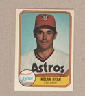 1981 Fleer #57 - Nolan Ryan - Houston Astros - NM