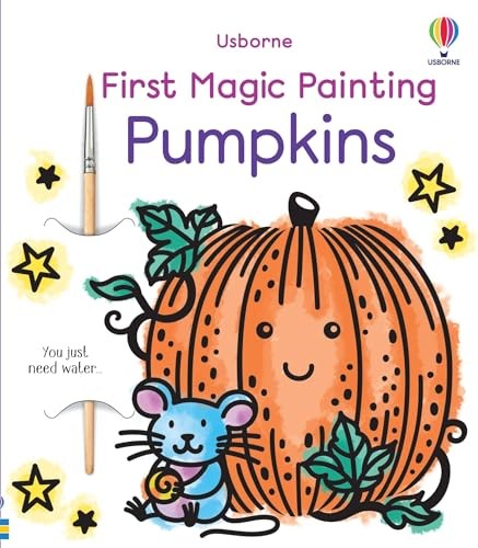 First Magic Painting Pumpkins: An Interactive Mess-Free Halloween Paint Activity Book with Pumpkin Patches, Jack-o'-Lanterns, and a Paintbrush, for Kids - Image 3