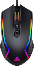 EKSA RGB Gaming Mouse Wired, PC Gaming Mice with 8000 DPI, 7 Programmable Button