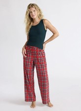 Joyspun Women's Velour Wide-Leg Sleep Pants, Size XL