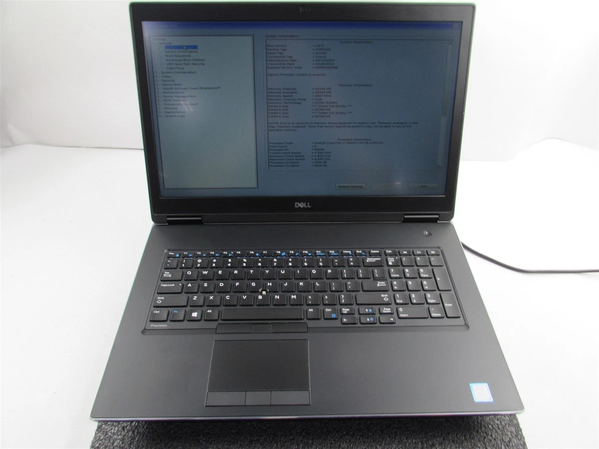 Dell Intel Core i7 8th Gen. PC Laptops & Netbooks More than 17 in