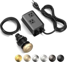 Garbage Disposal Air Switch Kit -Professional, Dual Outlet Sink Top Waste