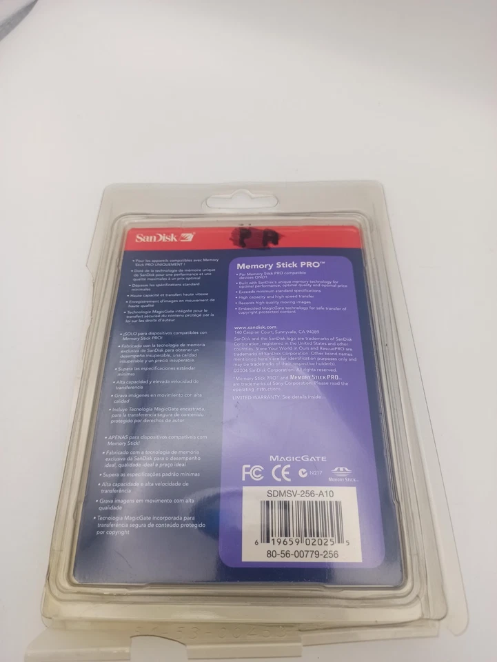 GENUINE SANDISK MagicGate 256mb MEMORY STICK PRO (older Sony digital cameras) - Image 4 of 4