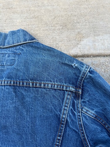 Vintage 60s Levi’s Big E Type 3 Denim Trucker Jacket Size 34 70505 0217 Small - Picture 12 of 13