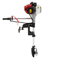 2 Stroke 2.5HP Outboard Motor Air Cooling Gasoline Engine for Kayak Canoe Dinghy