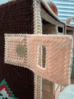 Vintage 1980 Barbie Woven Yarn Fabric Plastic Canvas  Wardrobe Travel Case Trunk — photo 9