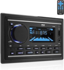 Boat Bluetooth Marine Stereo Receiver - Marine Head Unit Double DIN Stereo Rece