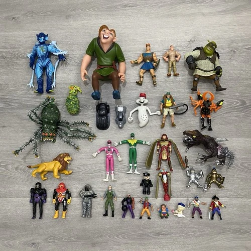 Vintage Action Figure Lot Bulk Mixed Assorted Various 80s 90s Collectable Toys