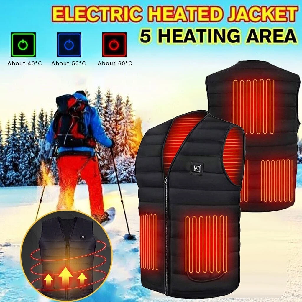 Heated Vest Winter Warm Electric USB Jacket Men's Women's Heated Jacket
Opens in a new window or tab