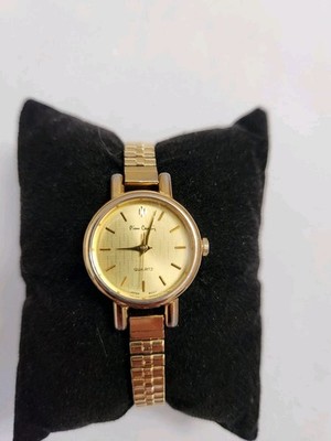 Pierre Cardin Women's Quartz Analog Gold-Tone Bracelet Watch Textured Dial