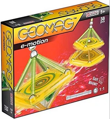 Geomag E-Motion Magic Spin Magnet Bausystem Bausteine Kreisel Swiss Schweiz