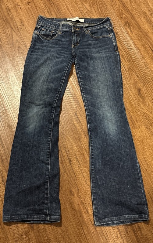 Abercrombie & Fitch Women’s Dark Wash Denim Jeans Size 25x31 Perfect Stretch