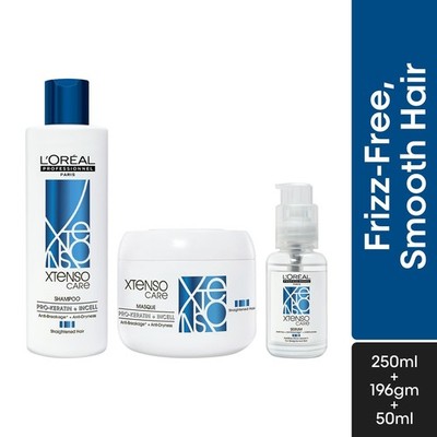L'Oreal Professionnel Xtenso Care Combo of Shampoo 250ml+Masque 196g+Serum 50ml