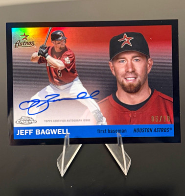 2025 Chrome Platinum Jeff Bagwell Black Refractor Auto /10 CPA-JBA jersey match