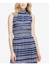 RACHEL ROY Womens Navy Sleeveless Turtle Neck Above The Knee Dress 2XL