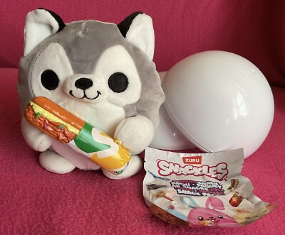Zuru Snackles Nigel Husky Subway Sandwich Snack Food Soft Plush