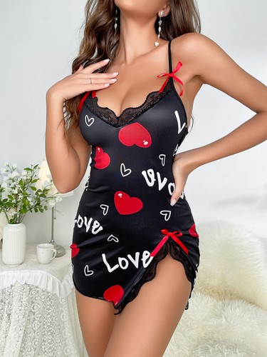 Sexy Lingerie Women Robe Satin Lace Silk Underwear Babydoll Nightdress Sleepwear - Picture 25 of 98