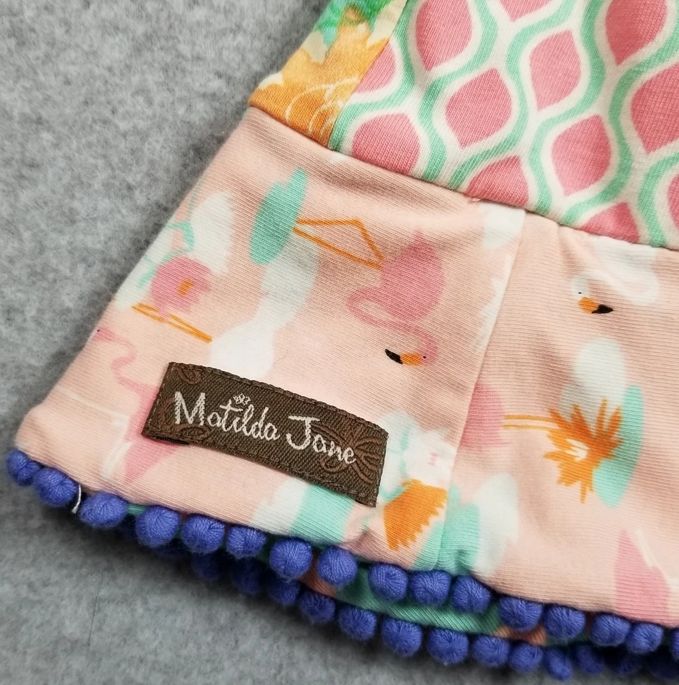 Gorra Matilda Jane Shade Seeker Niñas 4 6 Floral Reversible Elastizada Playa Sol Foto 2 de 4