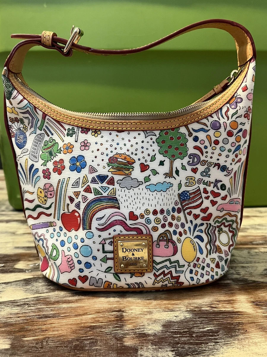 Dooney And Bourke Handbag Purse Fun America Summer Time Good Condition