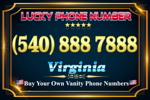 Vanity Phone Number Virginia (540) 888-7888 - Afbeelding 1 van 1