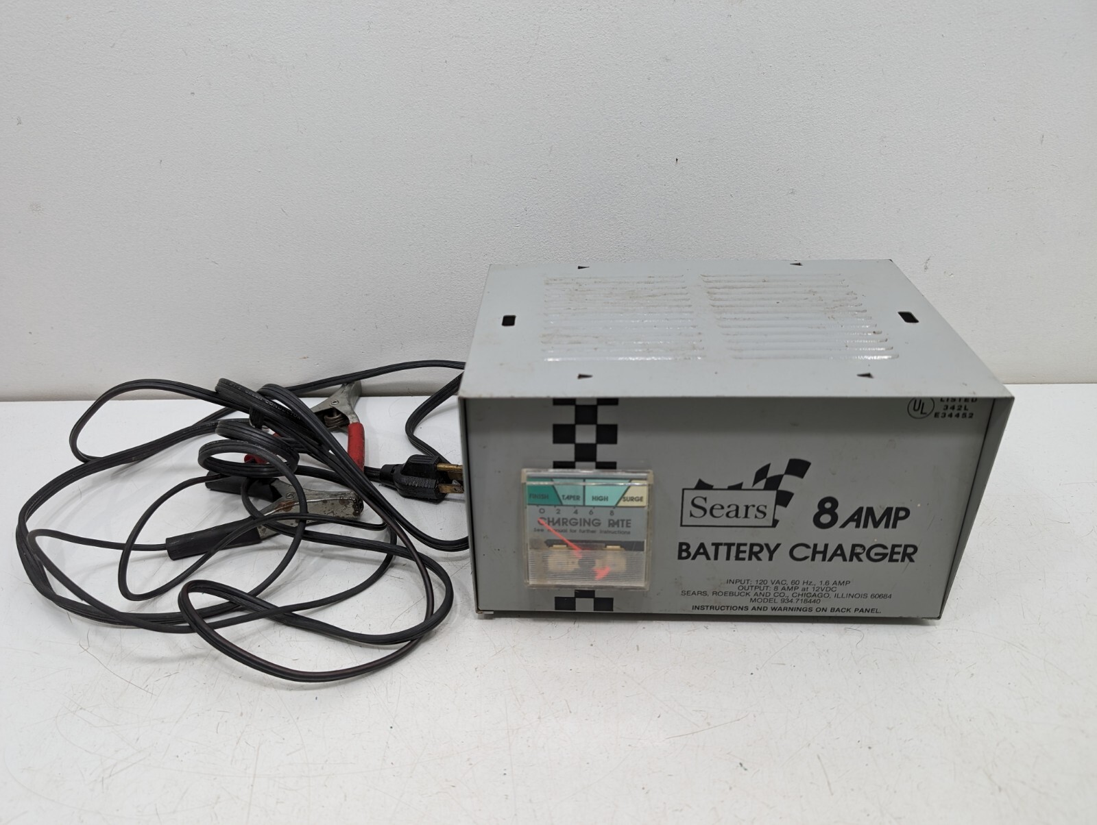 Vintage Sears 12 Volt / 8 Amp Auto Truck Motorcycle Battery 