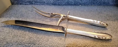 Gorham Lyric Sterling Roast Carving 2 PC Set