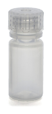 Eisco 4ml Rigid Plastic Reagent Bottle with Narrow Mouth (0.33'' ID) & Screw Cap