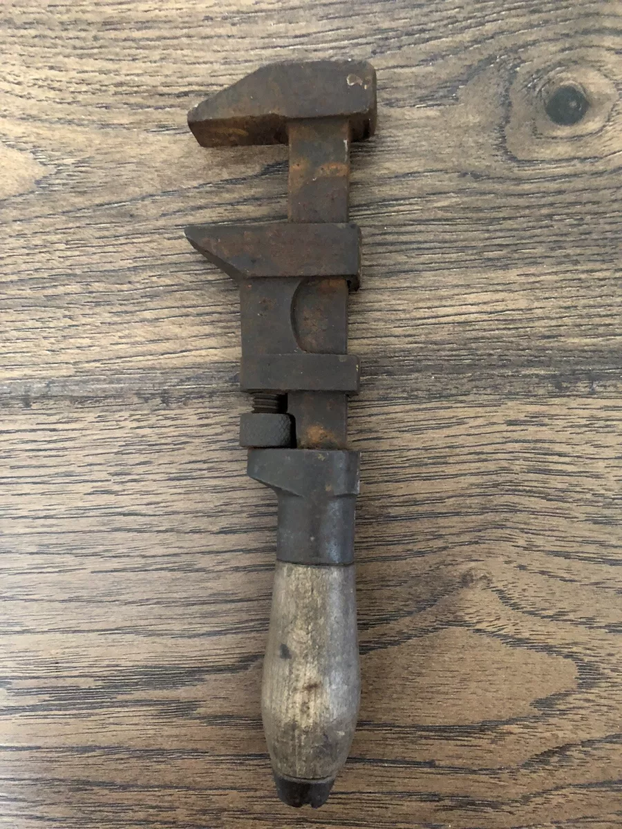 Wood handle monkey wrench online