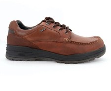 Abeo Rayburn Slip Resistant Shoes Brown Leather Casual Oxfords Mens Sz 12