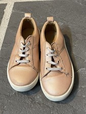 Freshly Picked Girls Leather Sneakers in Rose Size 13