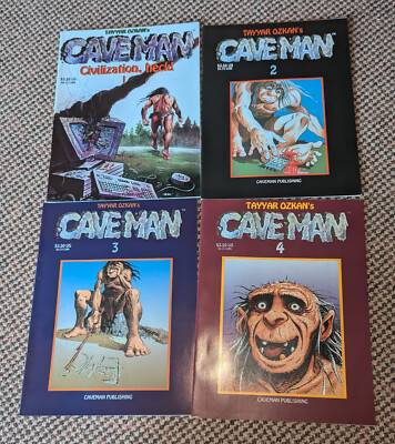 lot of 4 Tayyar Ozkan's CAVEMAN issues, 1~4, Age of Caveman comics