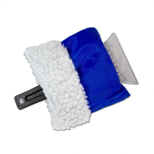 1 x Snow Remover Ice Scraper with Glove Fleece Mitt Car Windshield Scrapper - Picture 6 of 6