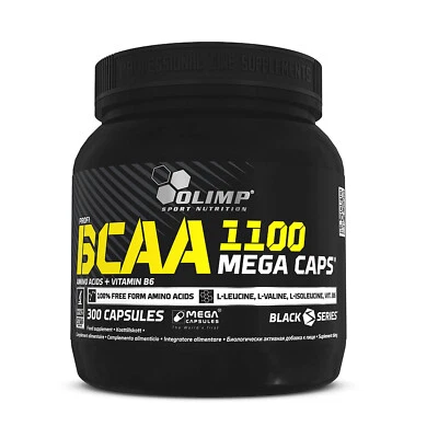 OLIMP BCAA 1100 MEGA CAPS 300 - BCAA-Tabletten mit hoher Dosierung - Bild 1 von 3