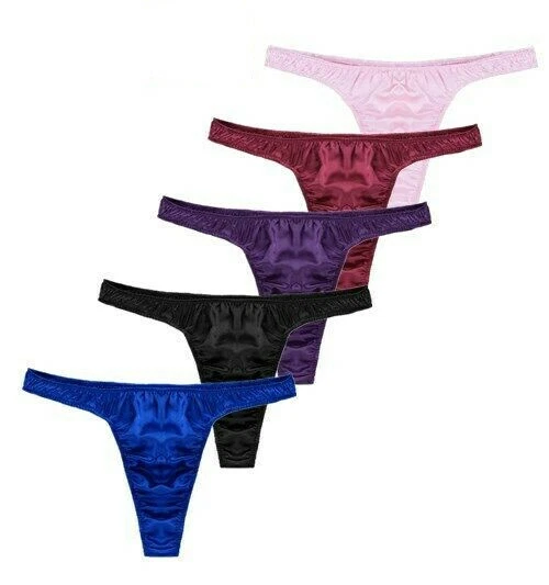 iEFiEL Sissy Herren Dessous Unterwäsche Satin G-Strings Tanga Sexy ReizwäsiEFiEL - Bild 2 von 2