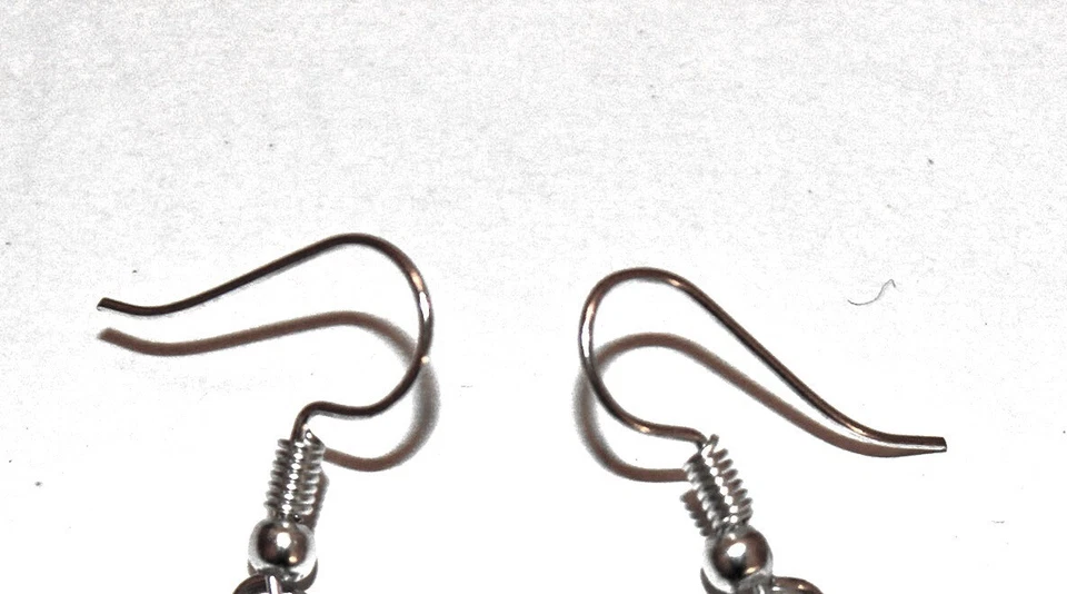 ORECCHINI PENDENTI DONNA ACCIAIO VIOLA TRASPARENTE STILE VINTAGE BIGIOTTERIA - Immagine 4 di 4