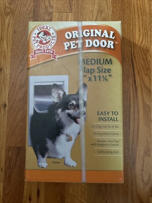 Ideal Pet Products Original Pet Door Medium Magnetic Flap Size 7x 11 1/4