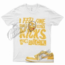 White SICK V2 T Shirt for J1 1 Pollen Yellow University Gold SB Overbreak 