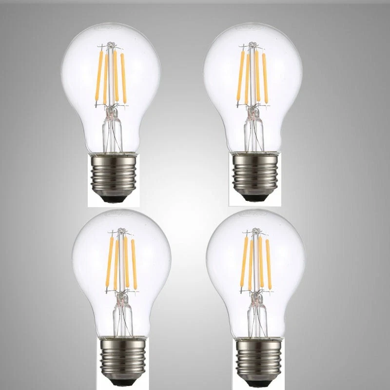 5× Light Bulbs Screw E27 LED 4W = 40W filament GLS Warm White Clear 25000hrs - Image 4 of 4