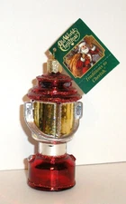 CAMPING LANTERN - OLD WORLD CHRISTMAS - BLOWN GLASS ORNAMENT - NEW W/TAG 44087