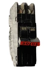 FPE Federal Pacific 30 Amp 2 Pole NC230 Stab-Lok Breaker Mini THIN NC red handle