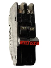 FPE Federal Pacific 30 Amp 2 Pole NC230 Stab-Lok Breaker Mini THIN NC red handle