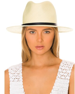 Hatattack- Panamá with Black leather band - new with tag Fringed Panama – Hat Attack New York main image 3