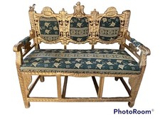 Majestueux canapé doré ancien avec aigle époque 800 antiquités salon