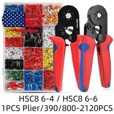USA Terminal Cable Wire Connector Plier Block Cord Tube Suit Crimping Sleeve