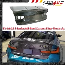 Real Carbon Fiber Trunk Car Lid Cover Fits 19-25 BMW G20 330i/330e/M340i G80 M3