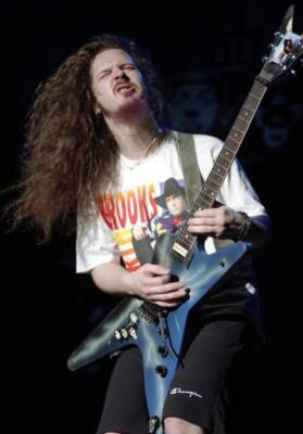 Dimebag Darrell of Pantera performs at the San Jose State Events C- Old Photo 2