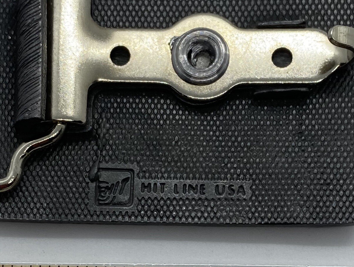 Vintage Hit Line USA Belt Buckle Solid Metal Larson Supply Larson Pumps