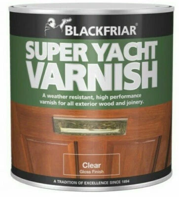 Blackfriar Super Yacht Varnish Exterior Wood Protection Clear Gloss 500ml