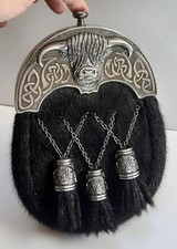 Scottish Kilt Full Dress Sporran Buffalo Cantel Sporran Antique Unique